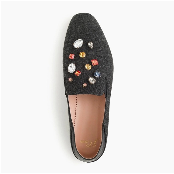 JCREW- CONVERTIBLE SMOKING SLIPPER w/ JEWELS SZ 8 - Picture 2 of 9